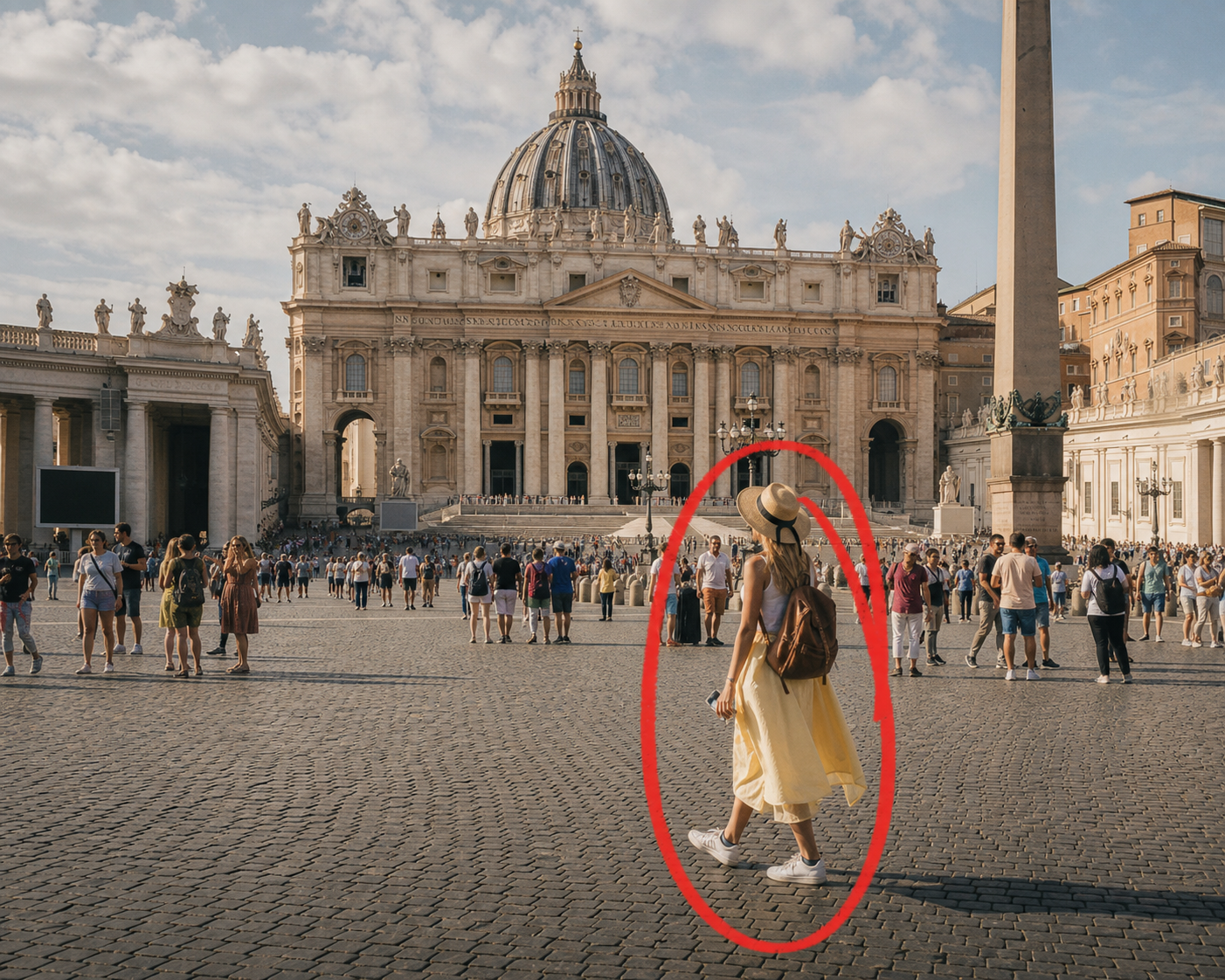 Travel object removal example